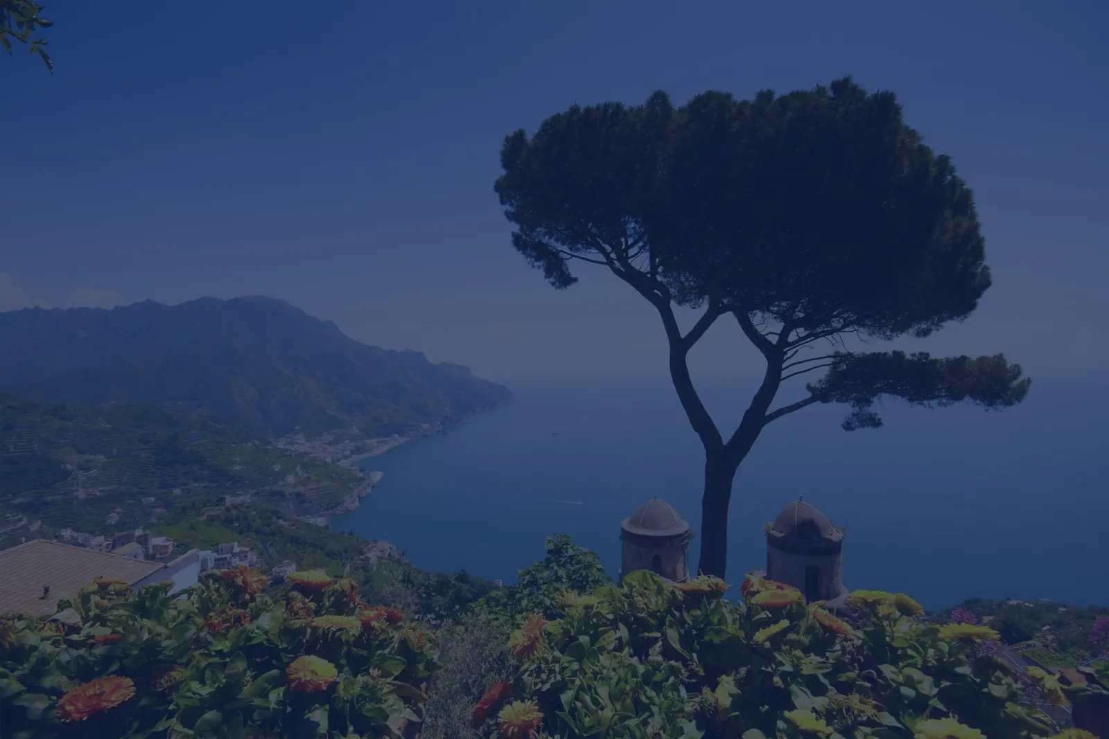 Il panorama di Ravello sulla Costiera Amalfitana